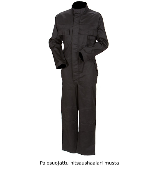 Palosuojattu hitsaushaalari musta